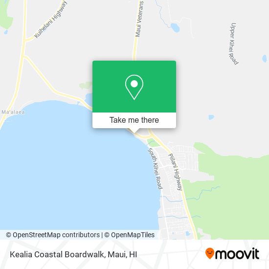 Kealia Coastal Boardwalk map