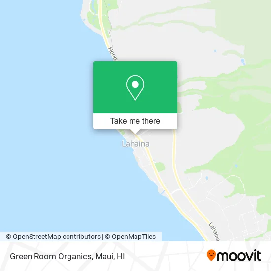 Green Room Organics map