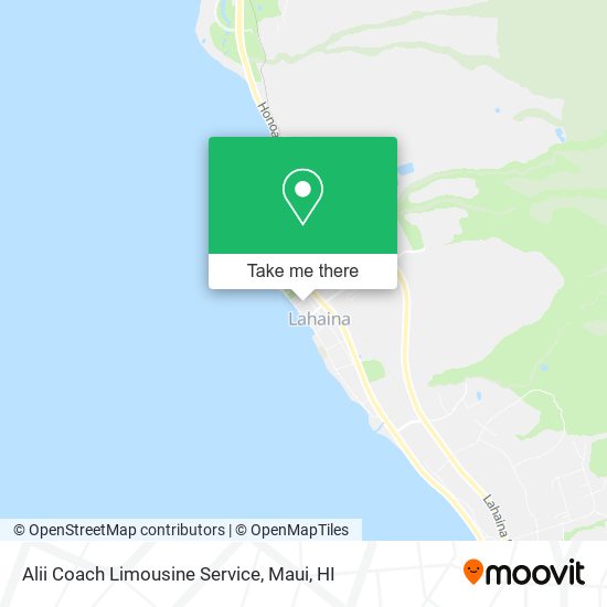 Alii Coach Limousine Service map