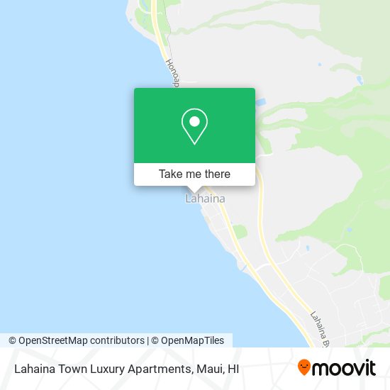 Lahaina Town Luxury Apartments map