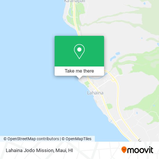 Lahaina Jodo Mission map