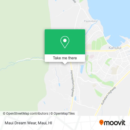 Mapa de Maui Dream Wear