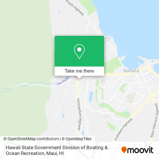 Mapa de Hawaii State Government Division of Boating & Ocean Recreation