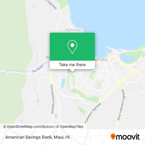 Mapa de American Savings Bank