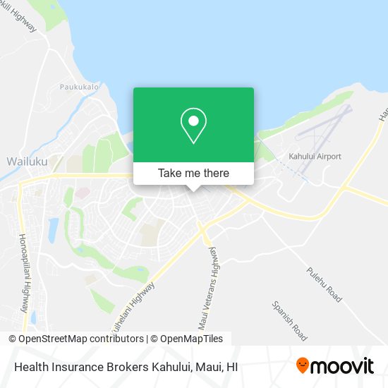 Health Insurance Brokers Kahului map