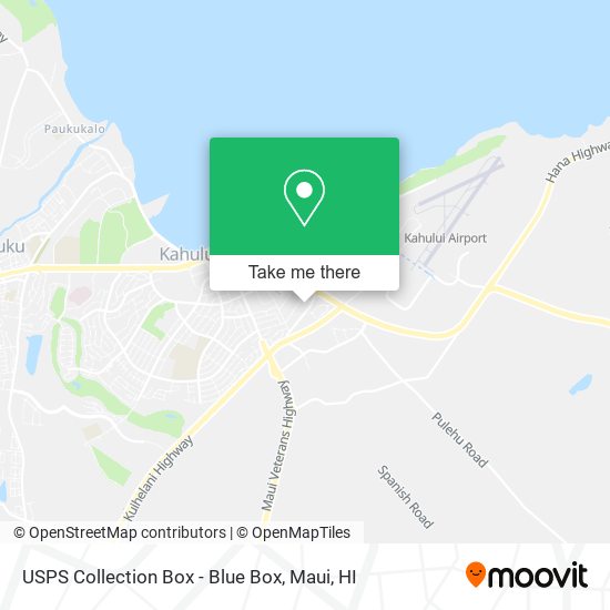 USPS Collection Box - Blue Box map