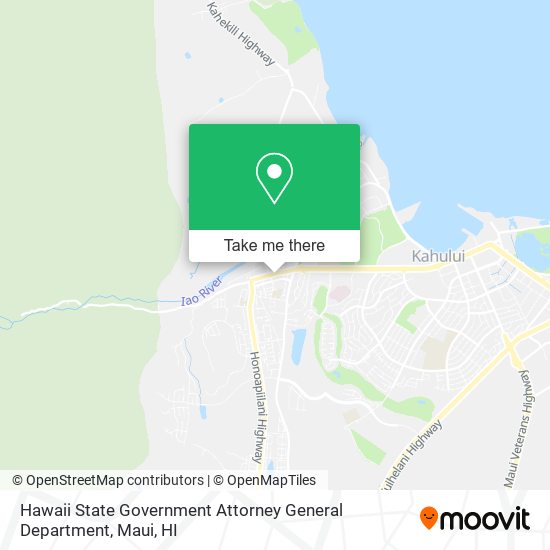 Hawaii State Government Attorney General Department map
