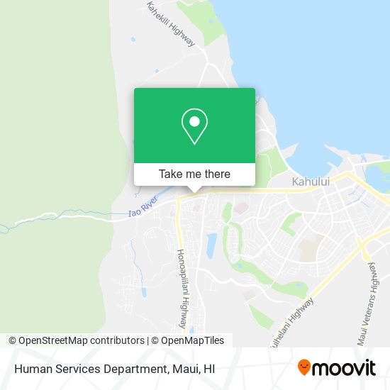 Human Services Department map
