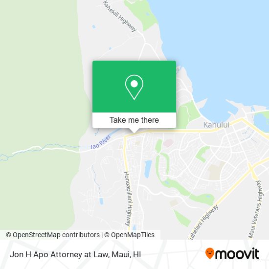 Mapa de Jon H Apo Attorney at Law