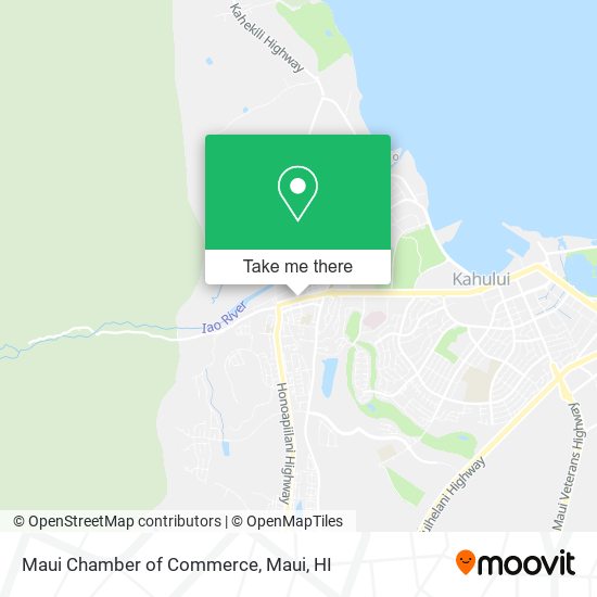 Maui Chamber of Commerce map