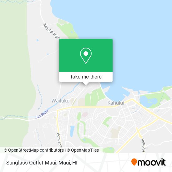 Sunglass Outlet Maui map