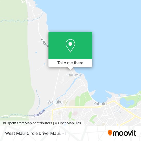 West Maui Circle Drive map