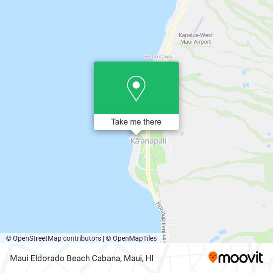 Mapa de Maui Eldorado Beach Cabana