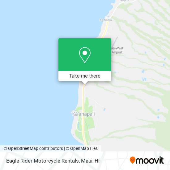 Eagle Rider Motorcycle Rentals map