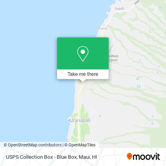 USPS Collection Box - Blue Box map