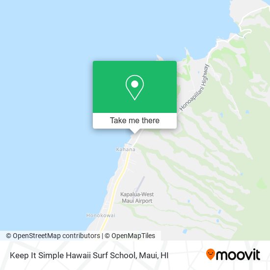 Keep It Simple Hawaii Surf School map