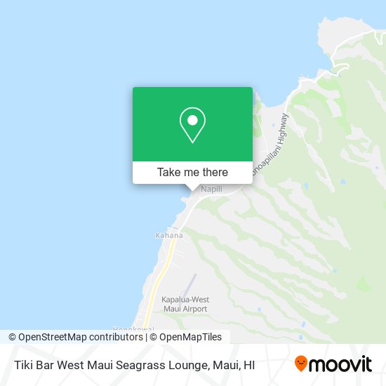 Tiki Bar West Maui Seagrass Lounge map