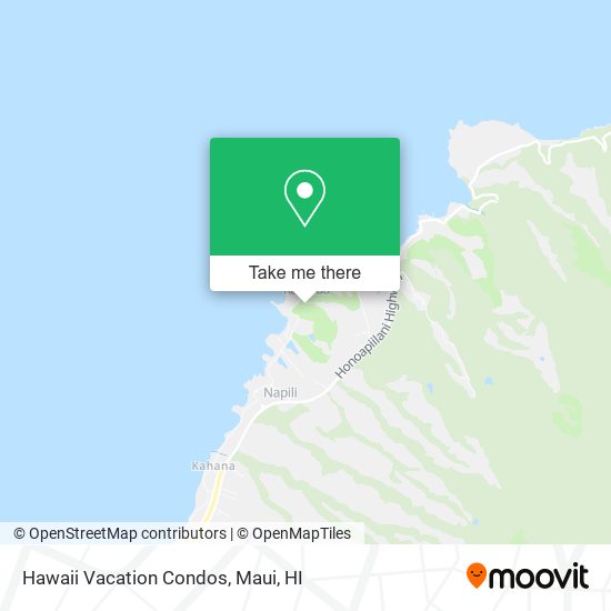Hawaii Vacation Condos map