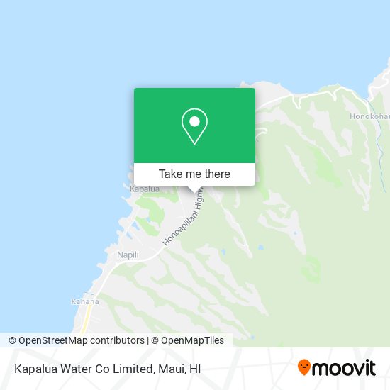Mapa de Kapalua Water Co Limited