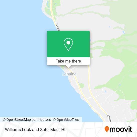 Williams Lock and Safe map