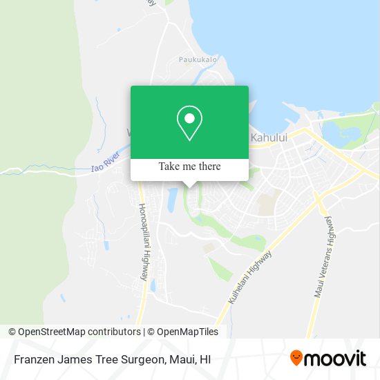 Franzen James Tree Surgeon map