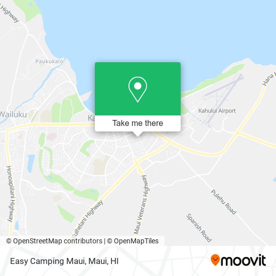 Easy Camping Maui map