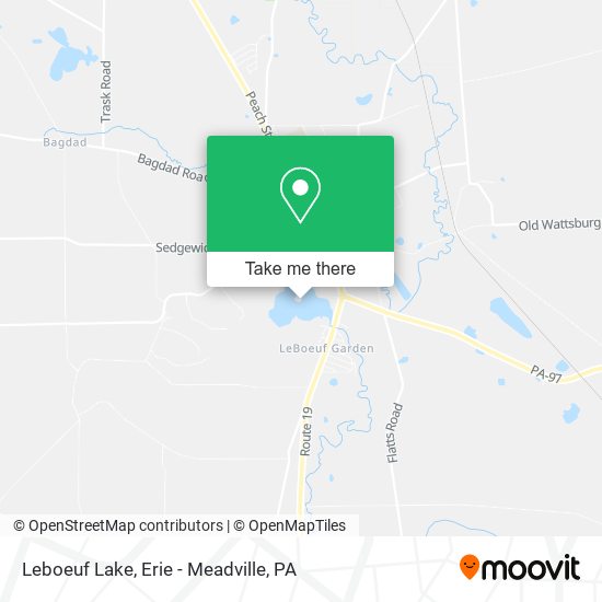 Leboeuf Lake map