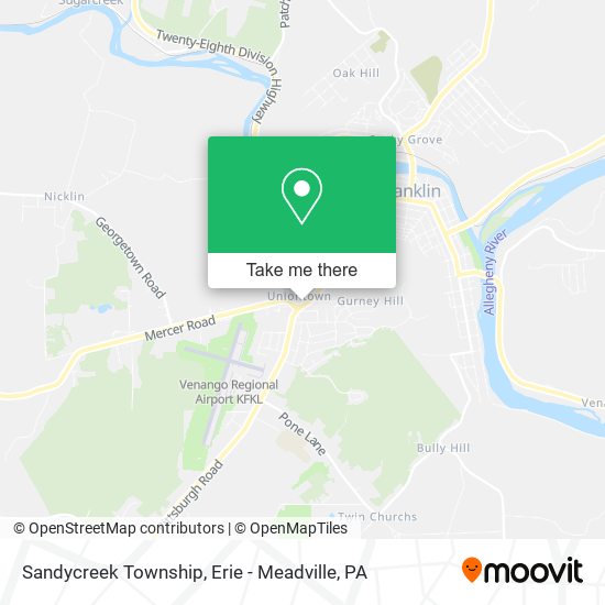 Sandycreek Township map