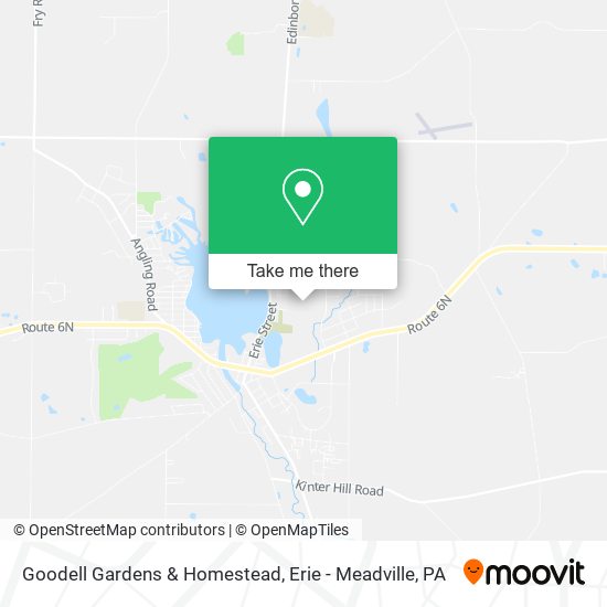 Goodell Gardens & Homestead map