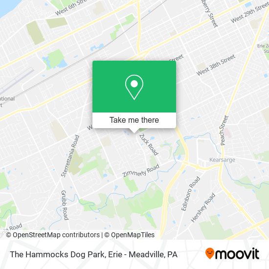 The Hammocks Dog Park map