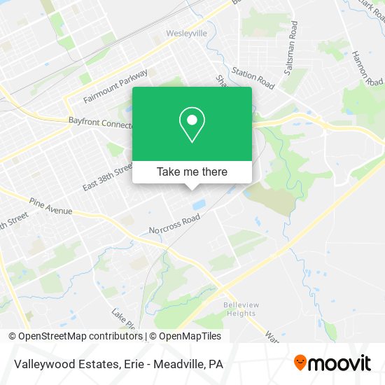 Valleywood Estates map