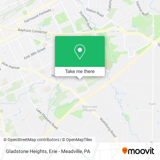 Gladstone Heights map