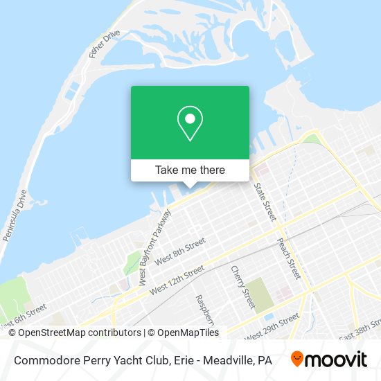 Commodore Perry Yacht Club map