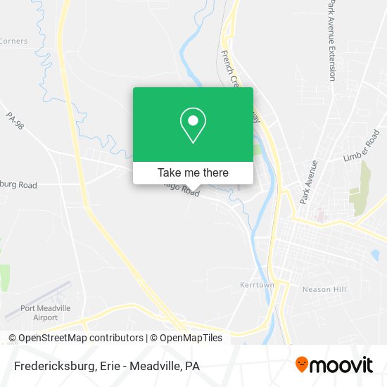 Fredericksburg map