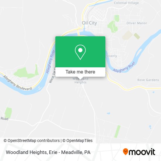 Woodland Heights map