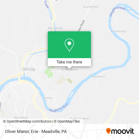 Oliver Manor map