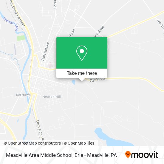 Mapa de Meadville Area Middle School