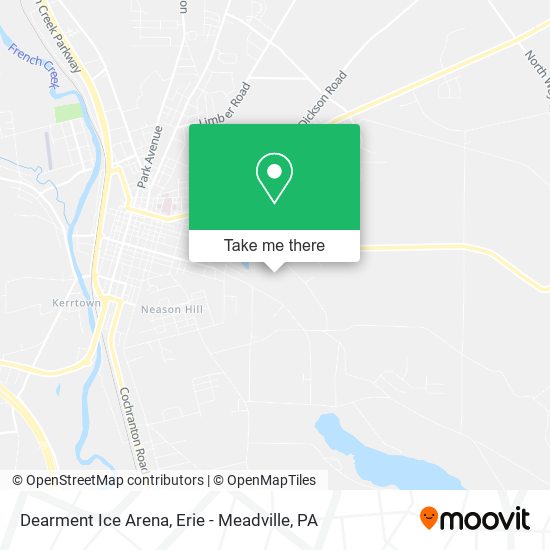 Dearment Ice Arena map