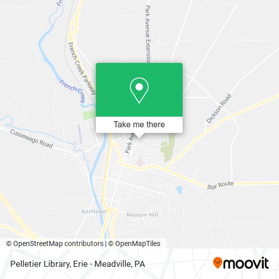 Pelletier Library map