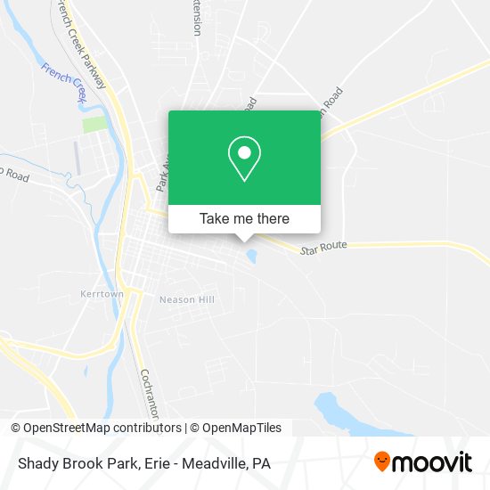 Shady Brook Park map