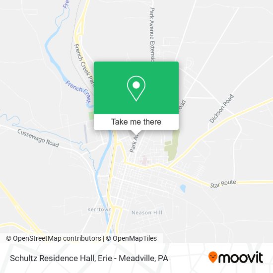 Schultz Residence Hall map