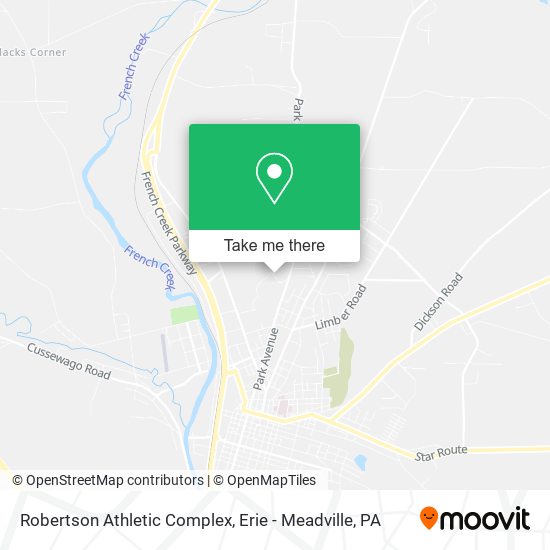 Mapa de Robertson Athletic Complex