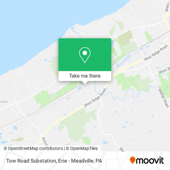 Tow Road Substation map
