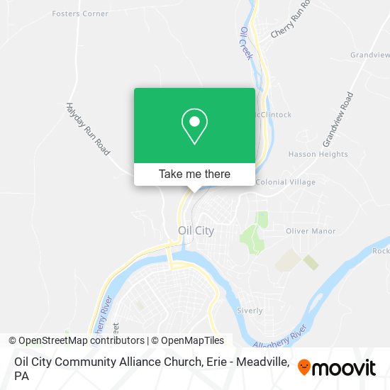 Oil City Community Alliance Church map