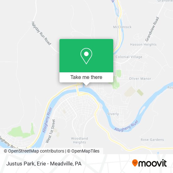 Mapa de Justus Park