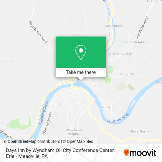 Days Inn by Wyndham Oil City Conference Center map