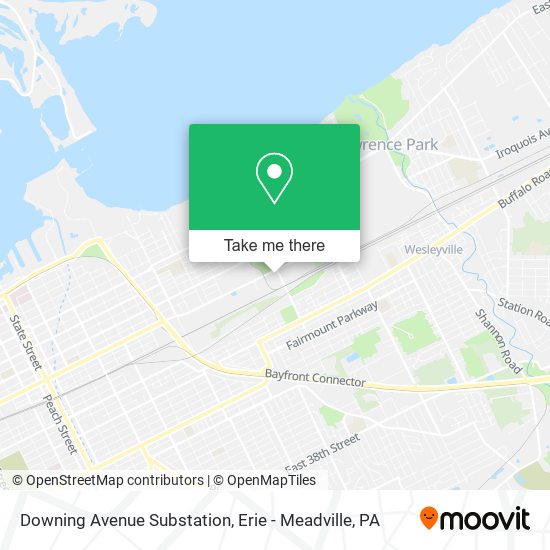 Mapa de Downing Avenue Substation