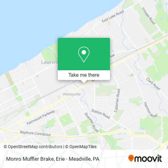 Monro Muffler Brake map