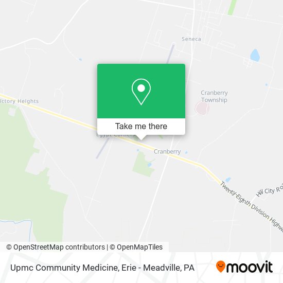 Upmc Community Medicine map