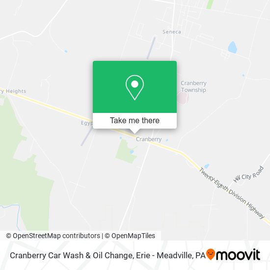 Mapa de Cranberry Car Wash & Oil Change
